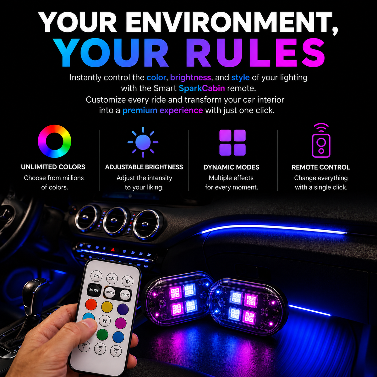 Your environment, your rules — SparkCabin remote control